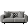 Modern Mixed Weave Fabric 2 Seater Sofa GRIDDY