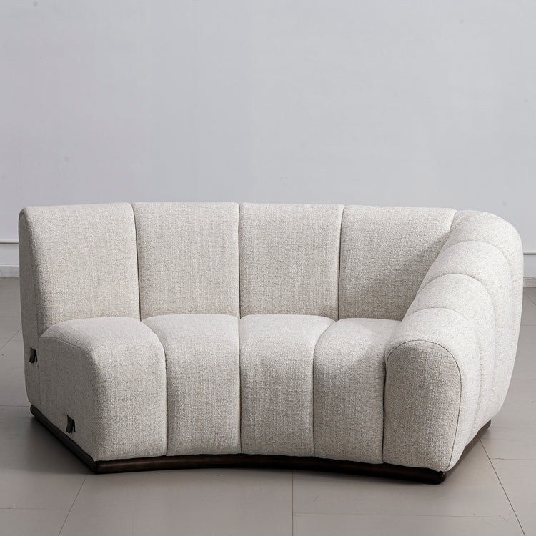 Modern Mixed Weave Fabric Modular Corner 1 Seater Sofa BENTO Good to Know Preview-1