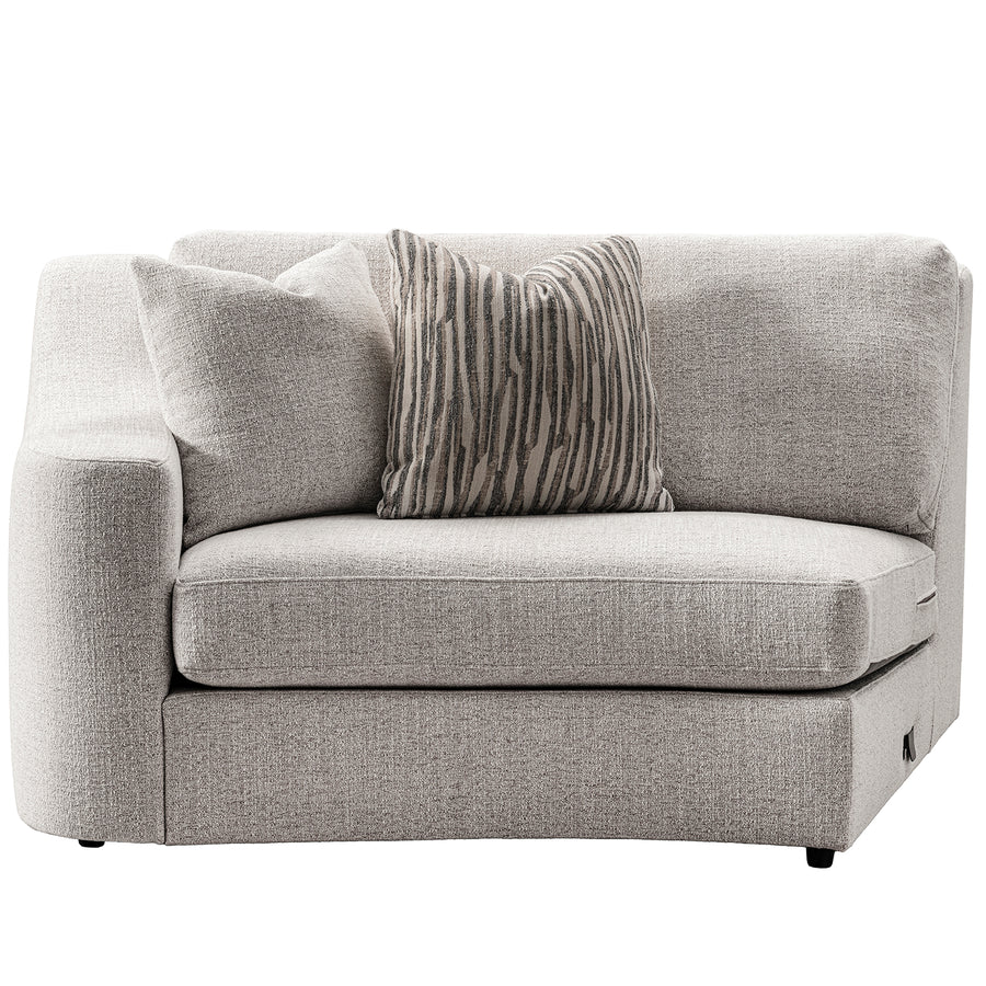 Modern mixed weave fabric modular corner 2 seater sofa terra conceptual design.