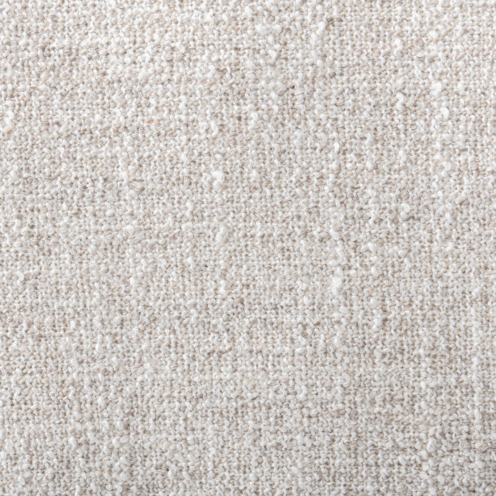 Modern mixed weave fabric modular corner 2 seater sofa terra color swatches.