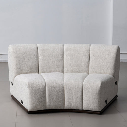 Modern Mixed Weave Fabric Modular Joint Connection 1 Seater Sofa BENTO Good to Know Preview-1