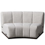 Modern Mixed Weave Fabric Modular Joint Connection 1 Seater Sofa BENTO