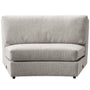Modern Mixed Weave Fabric Modular Joint Connection 1 Seater Sofa TERRA
