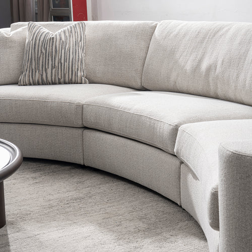 Modern Mixed Weave Fabric Modular Joint Connection 1 Seater Sofa TERRA Good to Know Preview-1