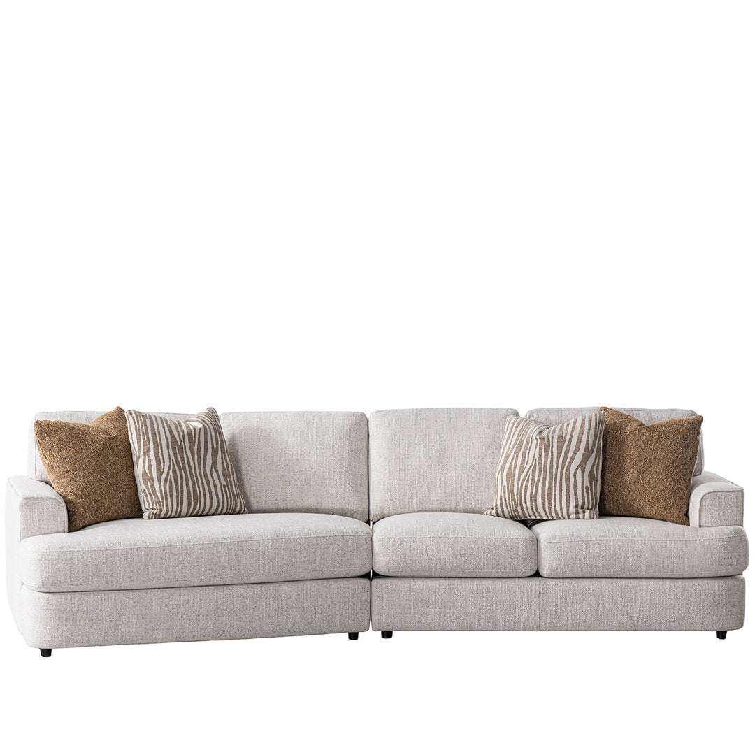 Modern mixed weave fabric modular l shape sectional sofa 3+l lucent environmental situation.