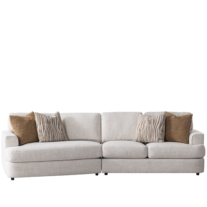 Modern mixed weave fabric modular l shape sectional sofa 3+l lucent environmental situation.