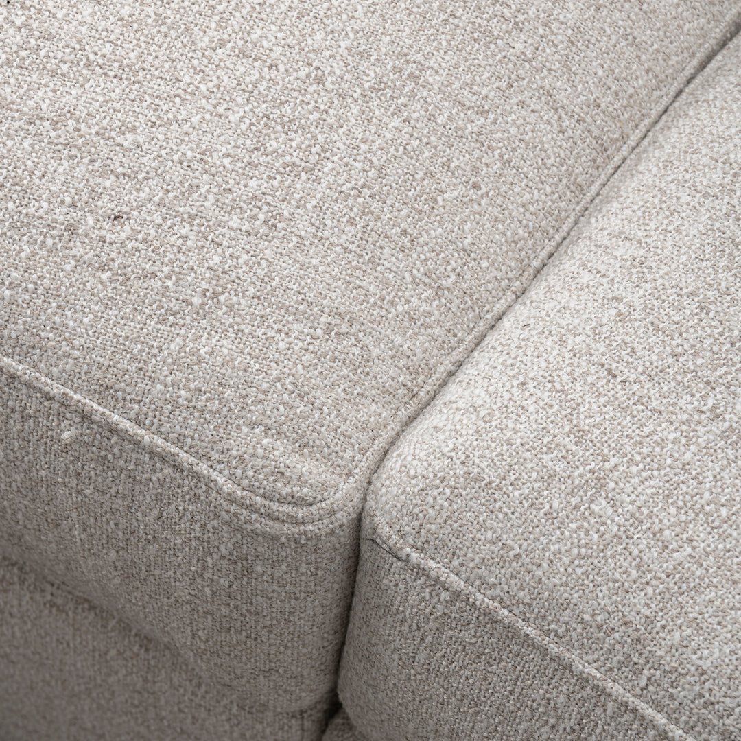 Modern mixed weave fabric modular sectional 5 seater sofa terra with context.