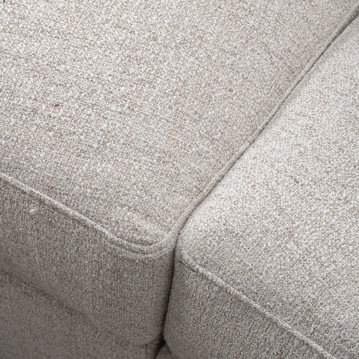 Modern mixed weave fabric modular sectional 5 seater sofa terra with context.