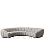 Modern Mixed Weave Fabric Modular Sectional 7 Seater Sofa BENTO