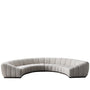 Modern Mixed Weave Fabric Modular Sectional 9 Seater Sofa BENTO