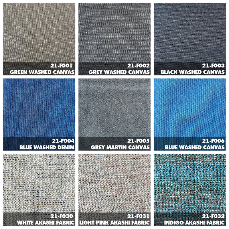 Vintage Fabric 1 Seater Sofa ARLO Color Swatches
