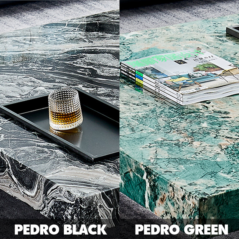 Modern Marble Coffee Table PEDRO Color Swatches