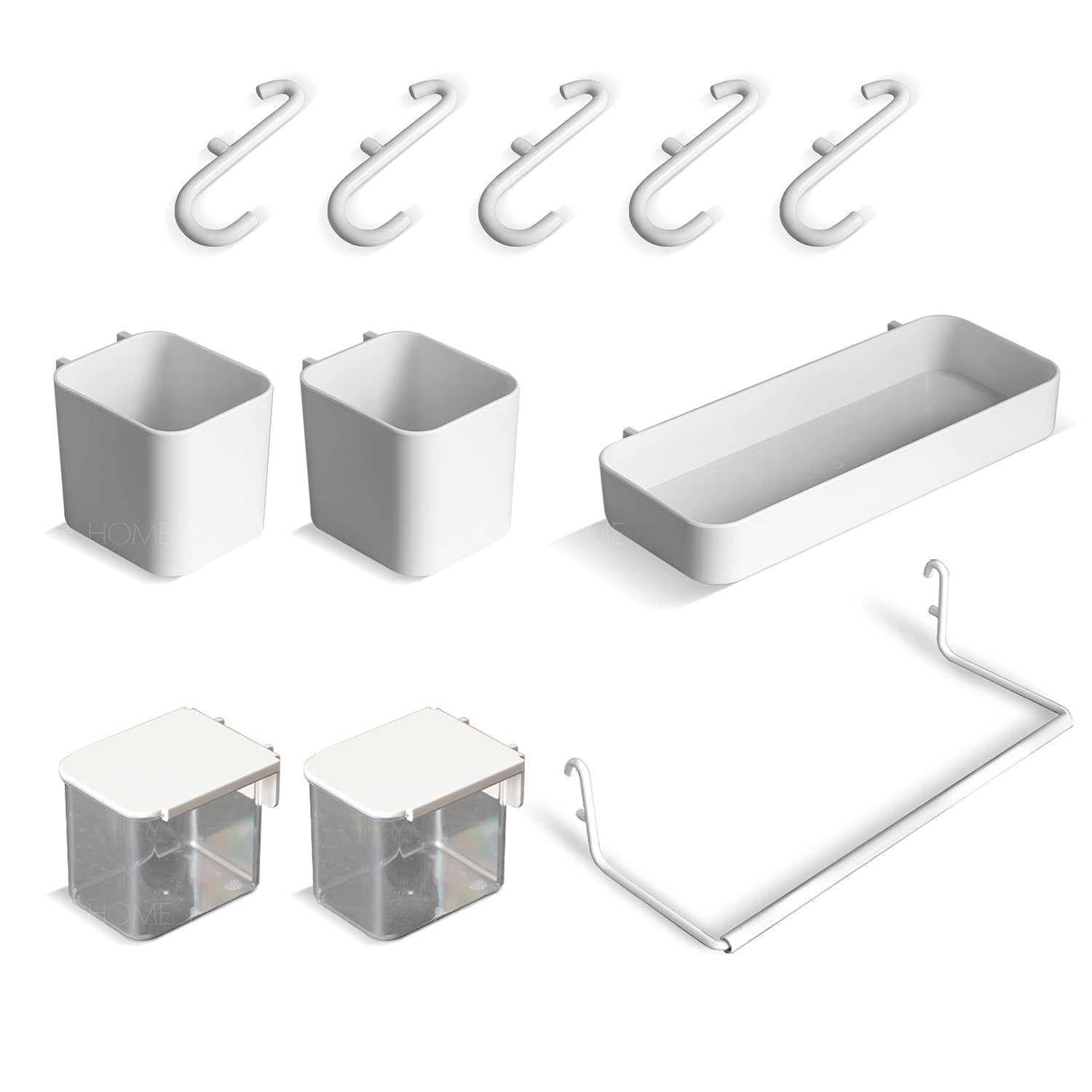 Pegboard Hooks Racks Storage Boxes Accessories Set HOOKUP – LOFT HOME