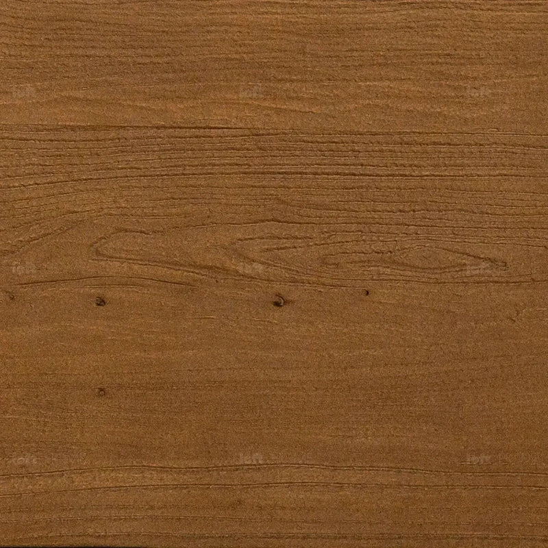 Rustic elm wood dining bench splendor material variants.