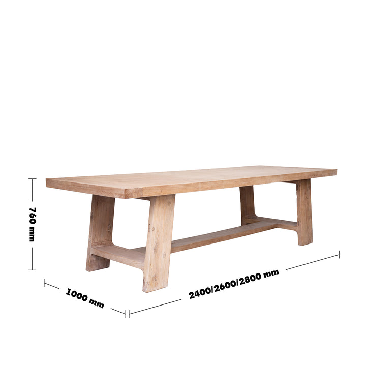 Rustic elm wood dining table forge size charts.