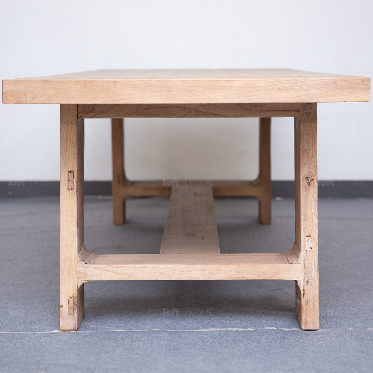 Rustic Elm Wood Dining Table FORGE Good to Know - 1