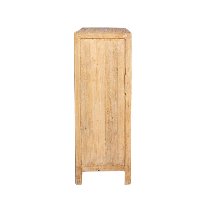 Rustic elm wood drawer cabinet splendor material variants.