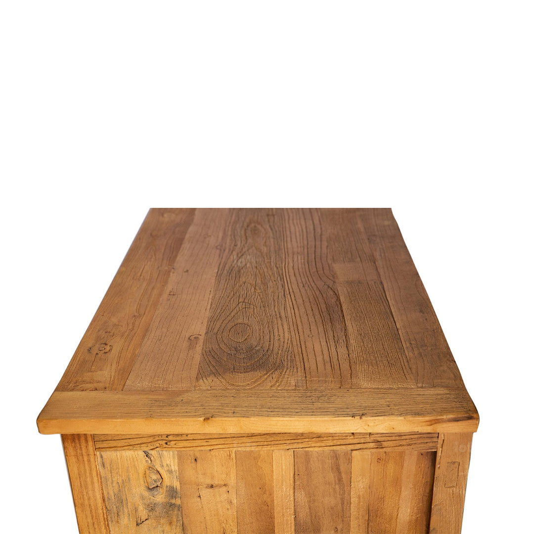 Rustic elm wood storage cabinet splendor in real life style.