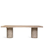 Rustic Pine Wood Dining Table BARN