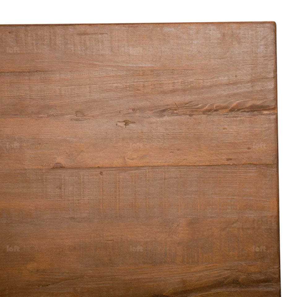 Rustic pine wood dining table barn color swatches.