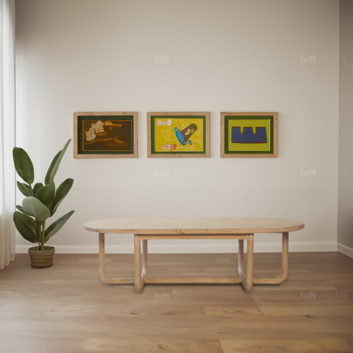 Rustic Pine Wood Coffee Table KOKORO Good to Know - 1