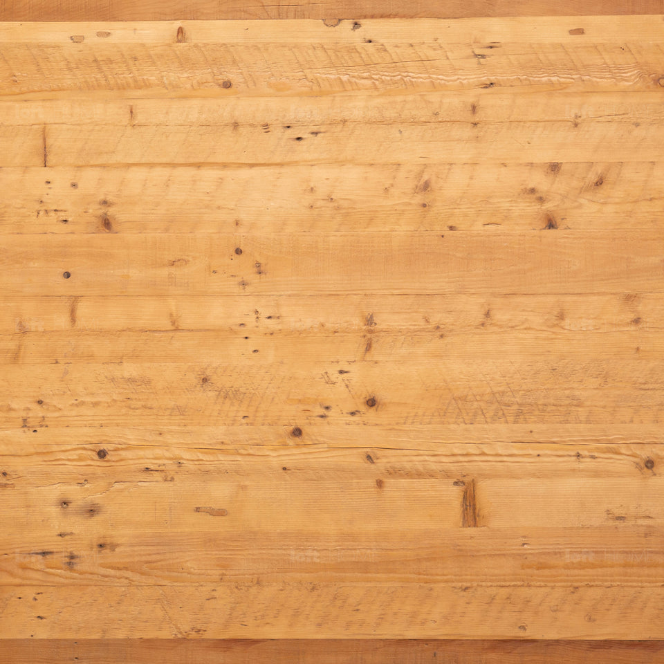Rustic Pine Wood Dining Table PASTORAL Color Swatches