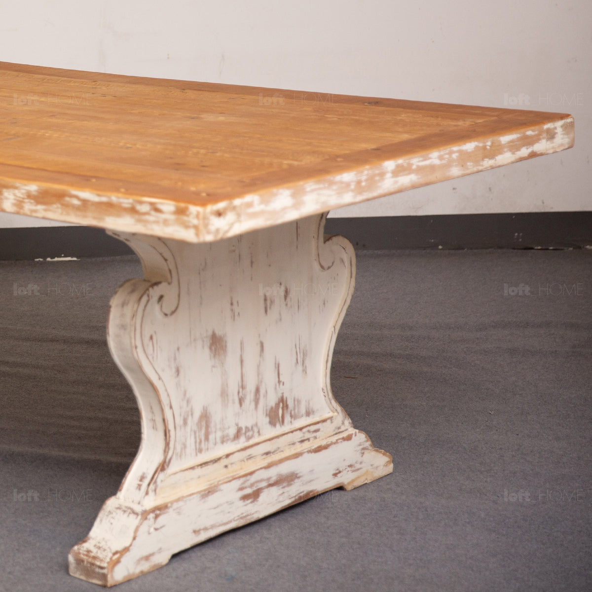 Rustic Pine Wood Dining Table PASTORAL More Details and Instruction