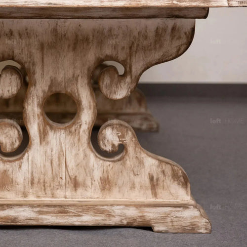 Rustic Pine Wood Dining Table SHERLOCK Good to Know Preview-1