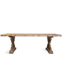 Rustic Pine Wood Dining Table SHERLOCK
