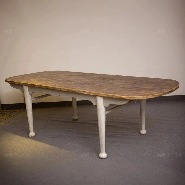Rustic Pine Wood Dining Table SHORE Good to Know Preview-1