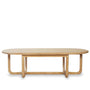 Rustic Pine Wood Coffee Table KOKORO
