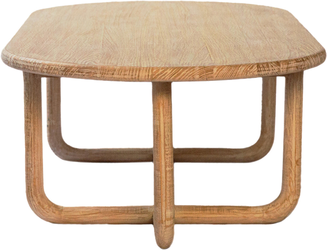 Rustic pine wood coffee table kokoro in real life style.