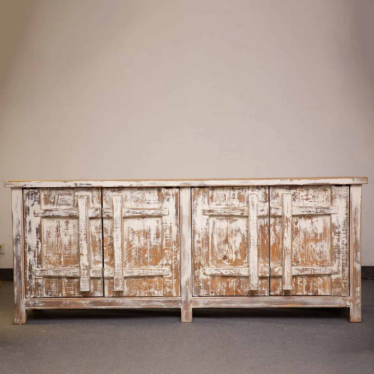 Rustic pine wood storage cabinet pine phantom primary product view.