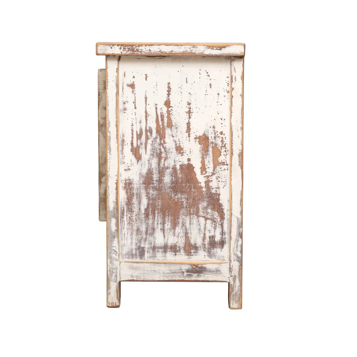 Rustic pine wood storage cabinet pine phantom in real life style.