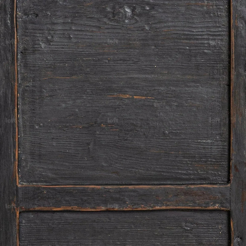 Rustic pine wood drawer cabinet relics color swatches.
