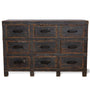 Rustic Pine Wood Drawer Cabinet RELICS