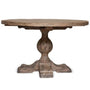 Rustic Pine Wood Round Dining Table WILLOW