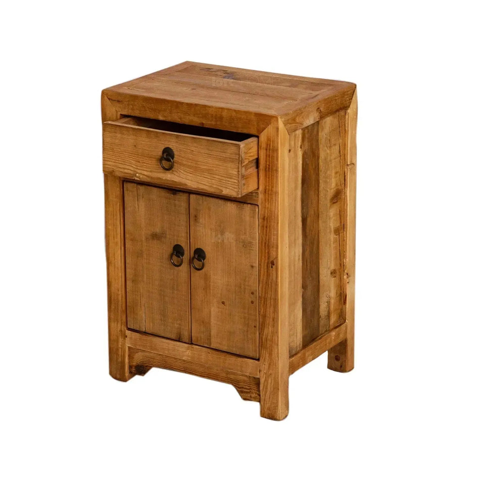 Rustic pine wood storage drawer cabinet tranquility with context.