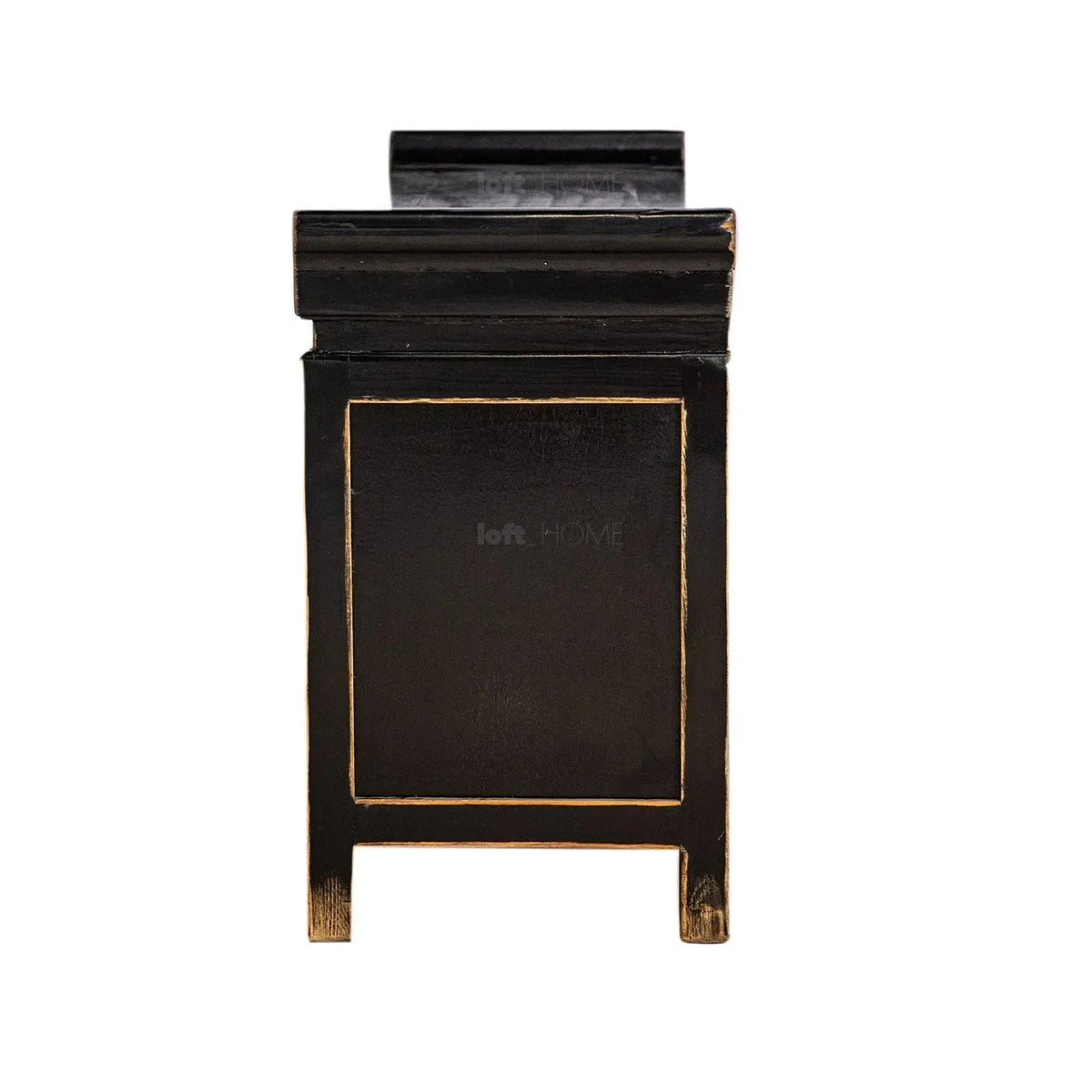 Rustic pine wood tv console yugen in real life style.