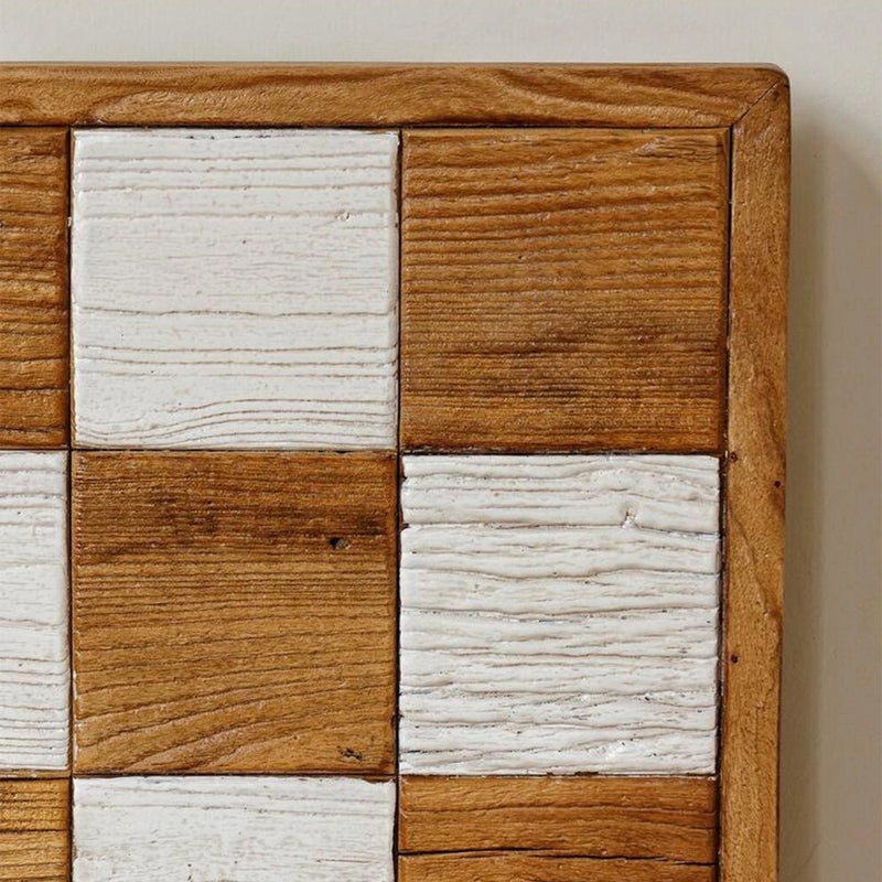Rustic Elm Wood Dining Bench CHESS ELM Color Swatches