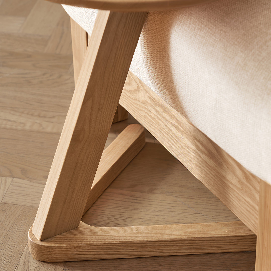 Scandinavian ash wood side table zeta detail 8.