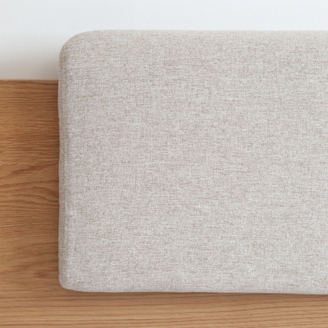 Scandinavian bed panel headboard cushion ease conceptual design.