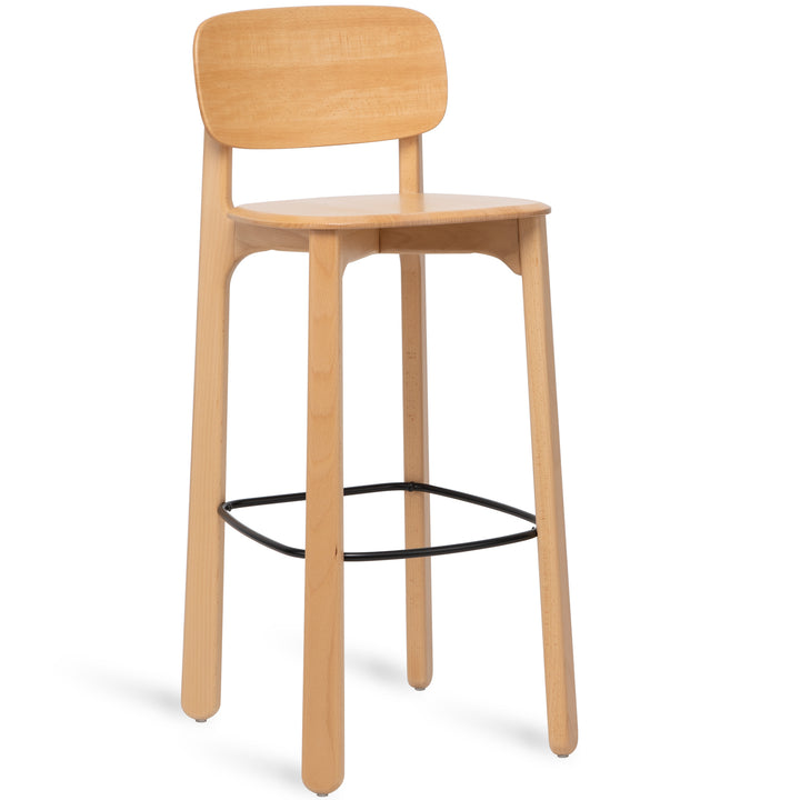 Scandinavian Beech Wood Bar Chair POPPY