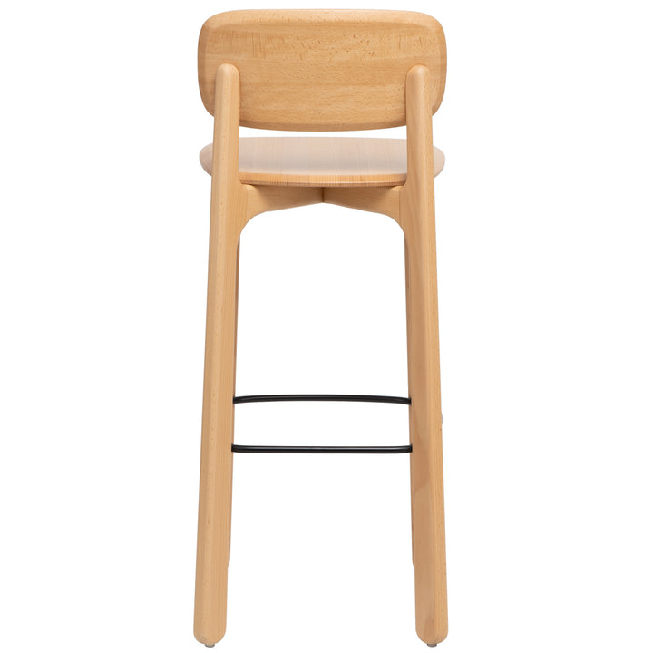 Scandinavian Beech Wood Bar Chair POPPY