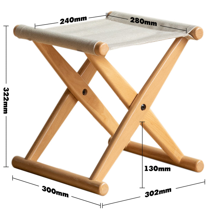 Scandinavian beech wood canvas folding stool kaya size charts.