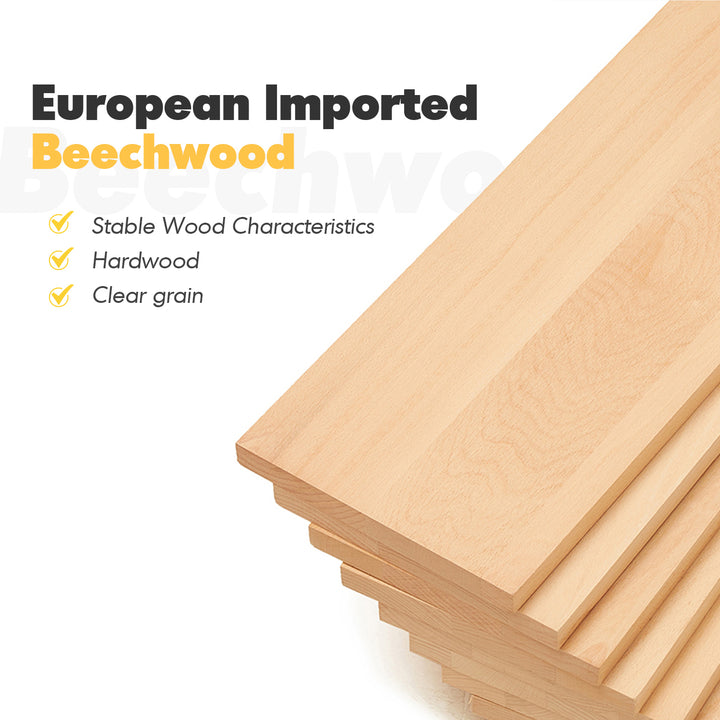 Scandinavian beech wood clothes hanger branch material variants.