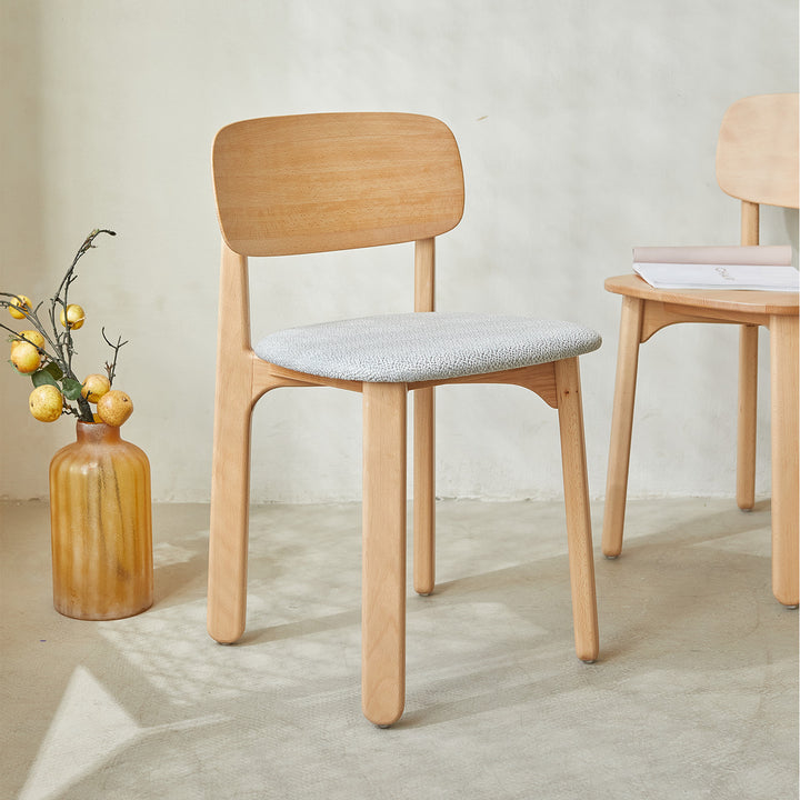 Scandinavian beech wood dining chair poppy s detail 1.