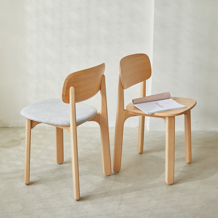 Scandinavian beech wood dining chair poppy s detail 2.