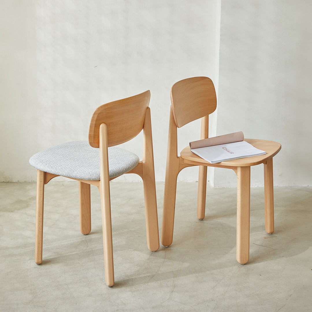 Scandinavian Beech Wood Dining Chair POPPY S