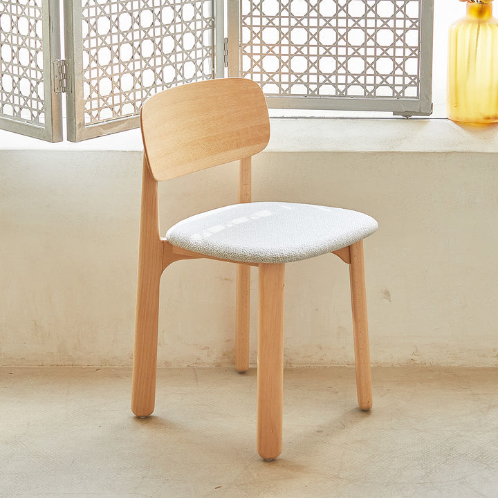 Scandinavian beech wood dining chair poppy s primary product view.